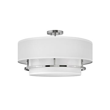 Hinkley Graham 4-Light Semi-Flush Ceiling Light In Polished Nickel
