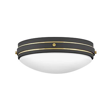 Hinkley Oliver 3-Light Flush Mount Ceiling Light In Dark Matte Grey