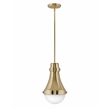 Hinkley Oliver 1-Light Pendant In Bright Brass