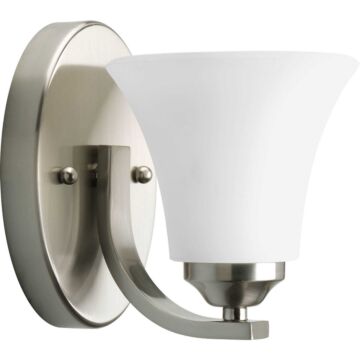 Adorn 1-Light Bathroom Vanity Light Bracket in Brushed Nickel