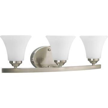 Adorn 3-Light Bathroom Vanity Light Bracket in Brushed Nickel