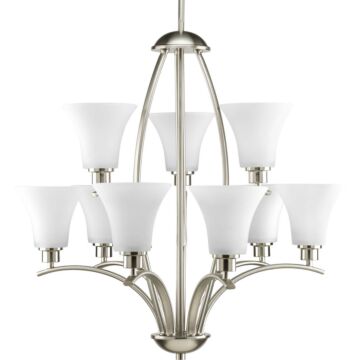 Joy 9-Light Chandelier in Brushed Nickel