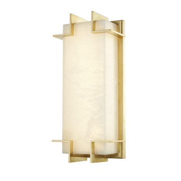 Delmar LED Wall Sconce in Aged Brass by Hudson Valley