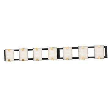 Radiant LED Bath Vanity in Black   Gold Leaf by Maxim