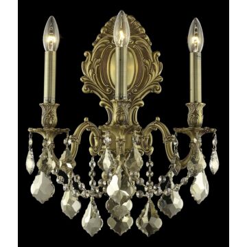 Monarch 3-Light Wall Sconce in French Gold