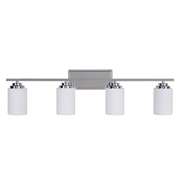 Craftmade Albany 4 Light Bathroom Vanity Light in Chrome