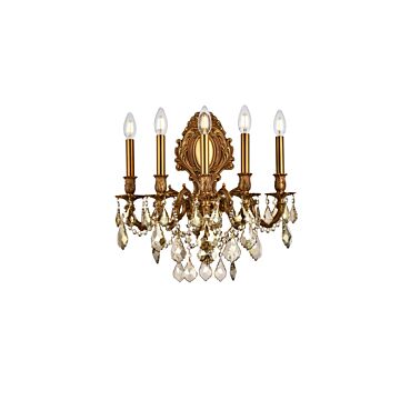 Monarch 5-Light Wall Sconce in French Gold