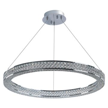 Eternity LED LED Pendant in Polished Chrome by Maxim