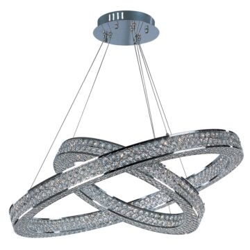 Eternity LED LED Pendant in Polished Chrome by Maxim