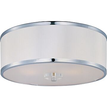 Metro Three Light Semi Flush Mount in Polished Chrome by Maxim
