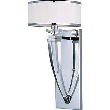 Metro One Light Wall Sconce in Polished Chrome by Maxim