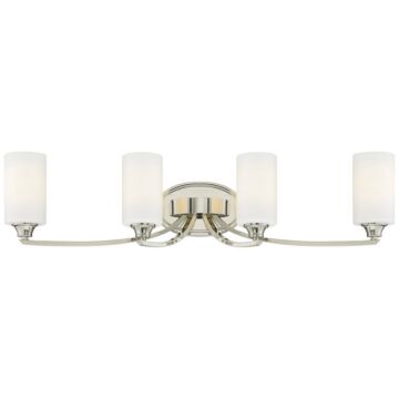 Tilbury Four Light Bath in Polished Nickel by MinkaLavery