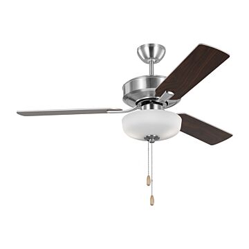 Linden 2-Light 48" Ceiling Fan in Brushed Steel