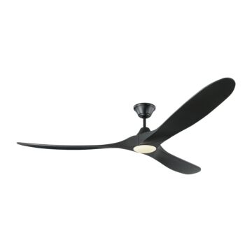 Monte Carlo Maverick Max LED 70 Inch Indoor Ceiling Fan in Matte Black