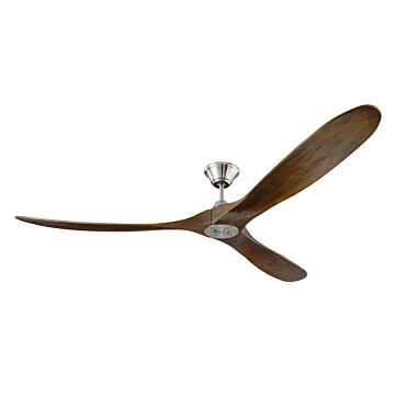 Maverick 70"Ceiling Fan in Brushed Steel by Visual Comfort Fan