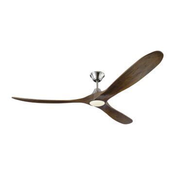Maverick 70"Ceiling Fan in Brushed Steel by Visual Comfort Fan