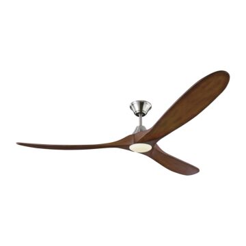 Maverick 70"Ceiling Fan in Brushed Steel by Visual Comfort Fan