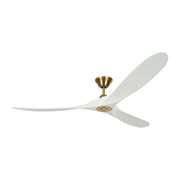 Maverick 70"Ceiling Fan in Burnished Brass by Visual Comfort Fan