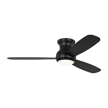 Orbis 52" Hugger LED Ceiling Fan in Midnight Black