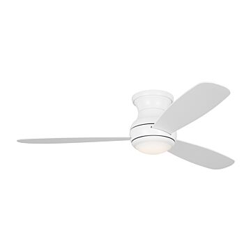 Orbis 52" Hugger LED Ceiling Fan in Matte White