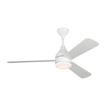 Streaming 52"Ceiling Fan in Matte White by Visual Comfort Fan