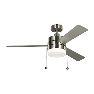 Monte Carlo Syrus 2 Light 52 Inch Indoor Ceiling Fan in Brushed Steel