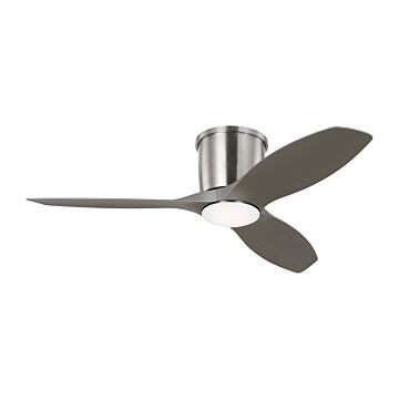 Titus 44" Hugger LED Ceiling Fan in Brushed Steel