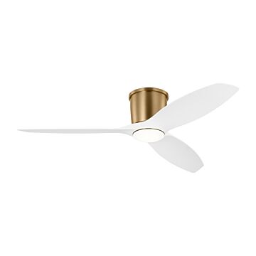 Titus 52" Hugger LED Ceiling Fan in Satin Brass
