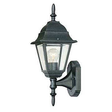 Builder's Choice 1-Light Wall Sconce in Matte Black