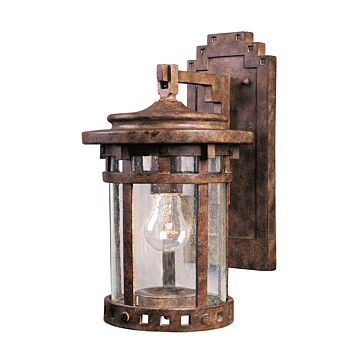 Santa Barbara VX One Light Outdoor Wall Lantern in Sienna by Maxim