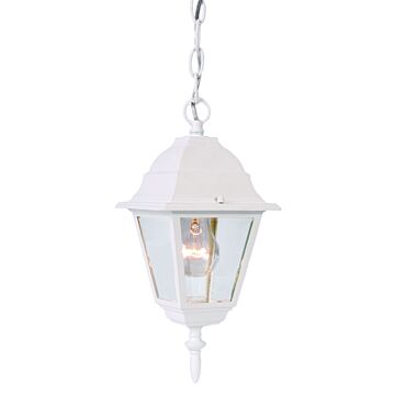 Builder's Choice 1-Light Textured White Hanging Light