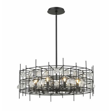 Z-Lite Garroway 9-Light Chandelier In Matte Black