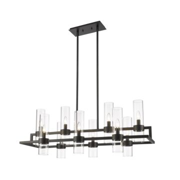Z-Lite Datus 10-Light Chandelier In Matte Black
