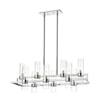 Z-Lite Datus 10-Light Chandelier In Polished Nickel