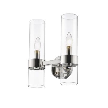Z-Lite Datus 2-Light Wall Sconce In Polished Nickel