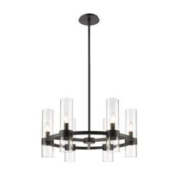 Z-Lite Datus 6-Light Chandelier In Matte Black