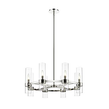 Z-Lite Datus 8-Light Chandelier In Polished Nickel