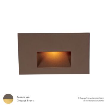 4011 1-Light LED Step and Wall Light in Bronzed Brass