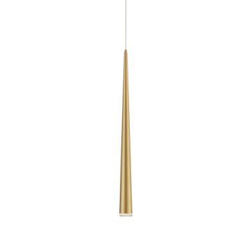 Mina LED Pendant in Brushed Gold by Kuzco Lighting
