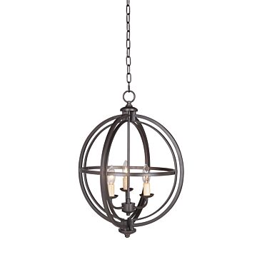 Craftmade Berkeley 3 Light 17 Inch Foyer Light in Espresso