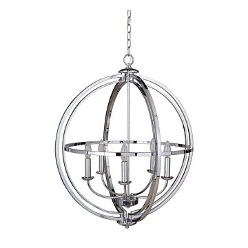 Craftmade Berkeley 5 Light 26 Inch Foyer Light in Chrome
