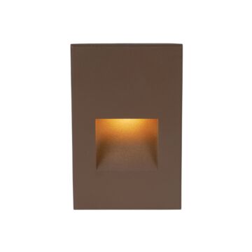 4021 1-Light LED Step and Wall Light in Bronze with Aluminum