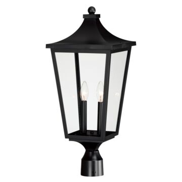 Sutton Place VX Two Light Outdoor Post Lantern in Black by Maxim