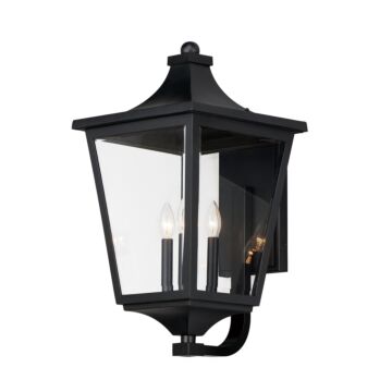 Sutton Place VX Three Light Outdoor Lantern in Black by Maxim