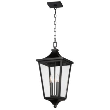 Sutton Place VX Two Light Outdoor Hanging Lantern in Black by Maxim