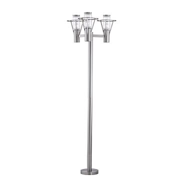 Belfast Three Light Outdoor Lamp in Stainless Steel by Eglo USA
