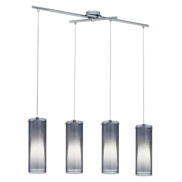 Pinto Nero Four Light Pendant in Matte Nickel by Eglo USA