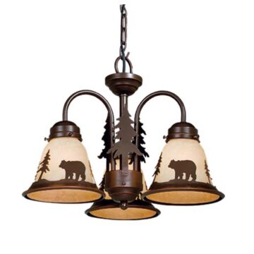 Bozeman 3-Light LED Fan Kit or Chandelier in Burnished Bronze