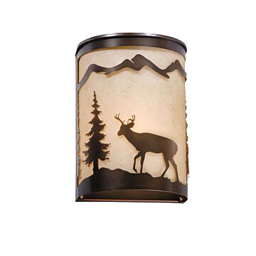 Bryce 1-Light Wall Sconce in Burnished Bronze