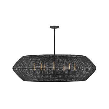 Luca 8-Light LED Chandelier in Black